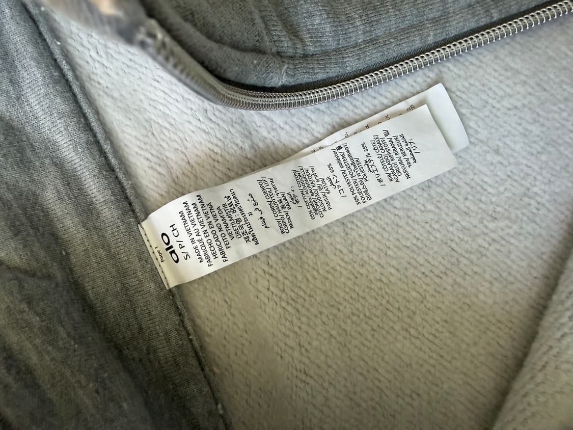 알로 요가 하프집업 맨투맨 그레이 S 상품이미지3