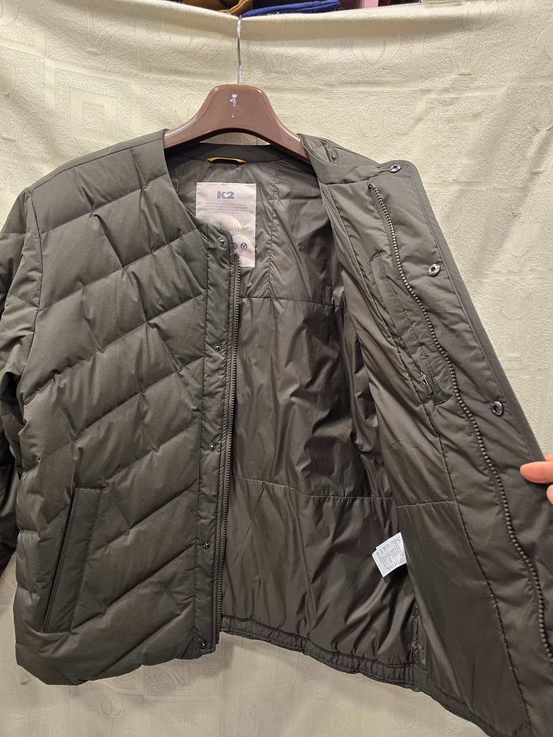 거의새거) K2 실크스타 퀼팅 구스다운 경량패딩105~110 상품이미지8
