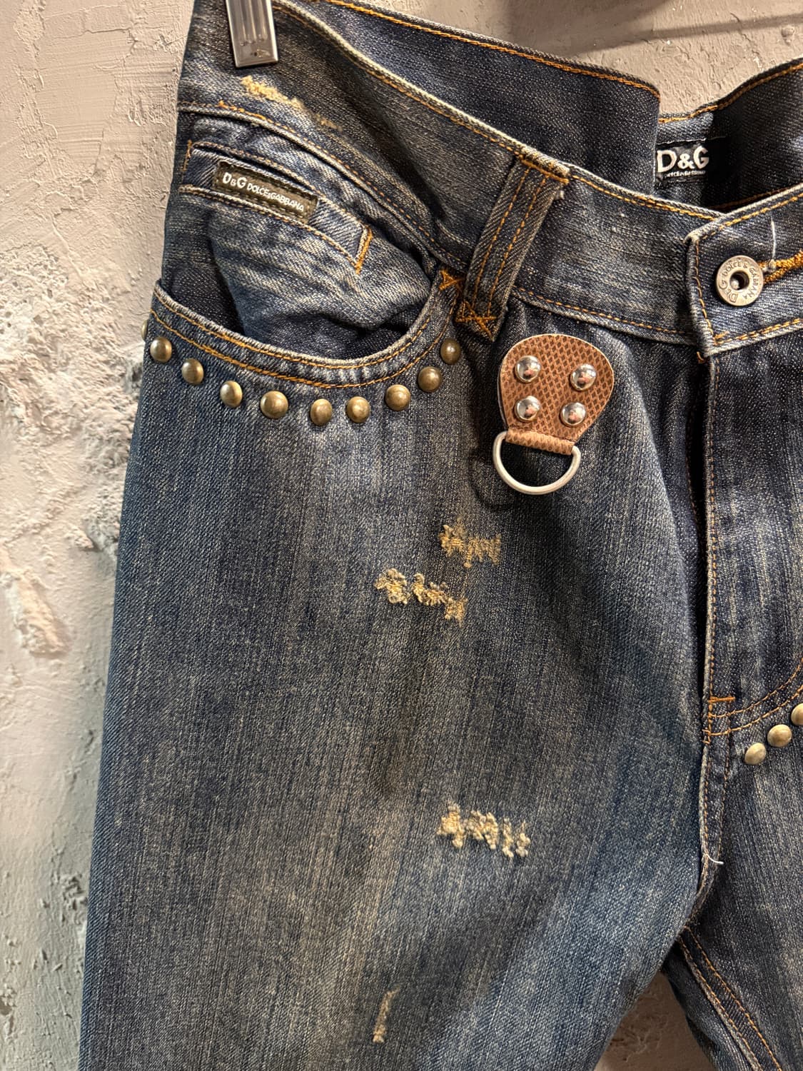 돌체앤가바나 포에버 스터드 디테일 데님 팬츠 32 상품이미지3