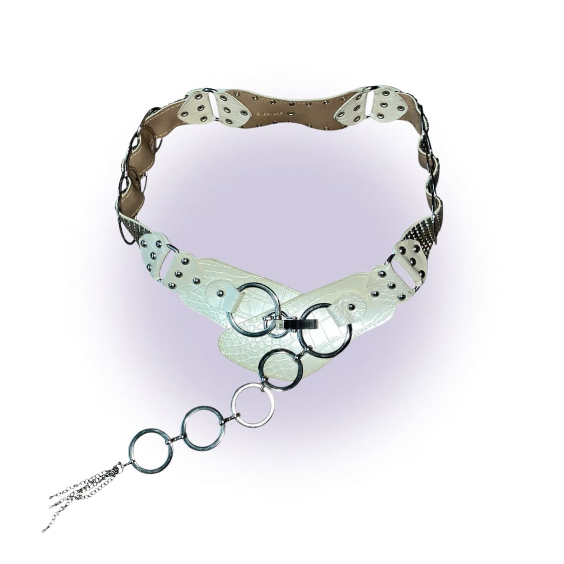 갸루 오네갸루 메탈 링 포인트 핀터깔 벨트 y2k 헤이세이 상품이미지1