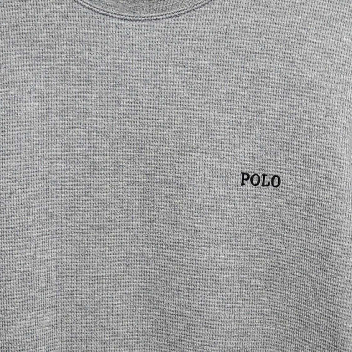 100 POLO 폴로 랄프로렌 와플 니트 긴팔 그레이 상품이미지2