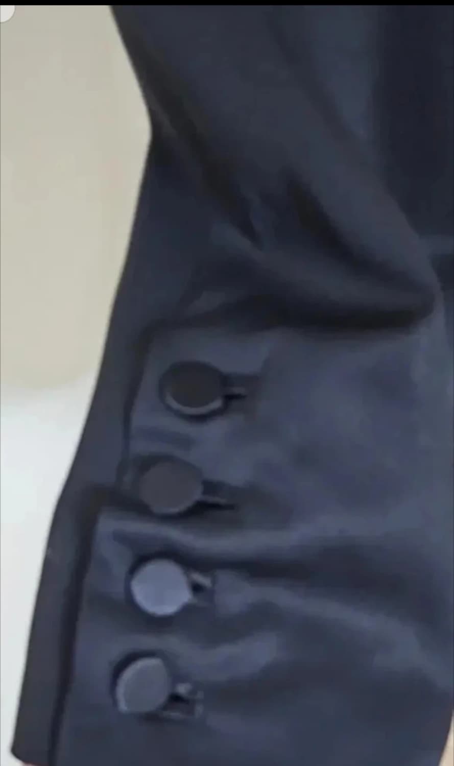 마쥬 실크 배색  블레이저 자켓 55사이즈 상품이미지6