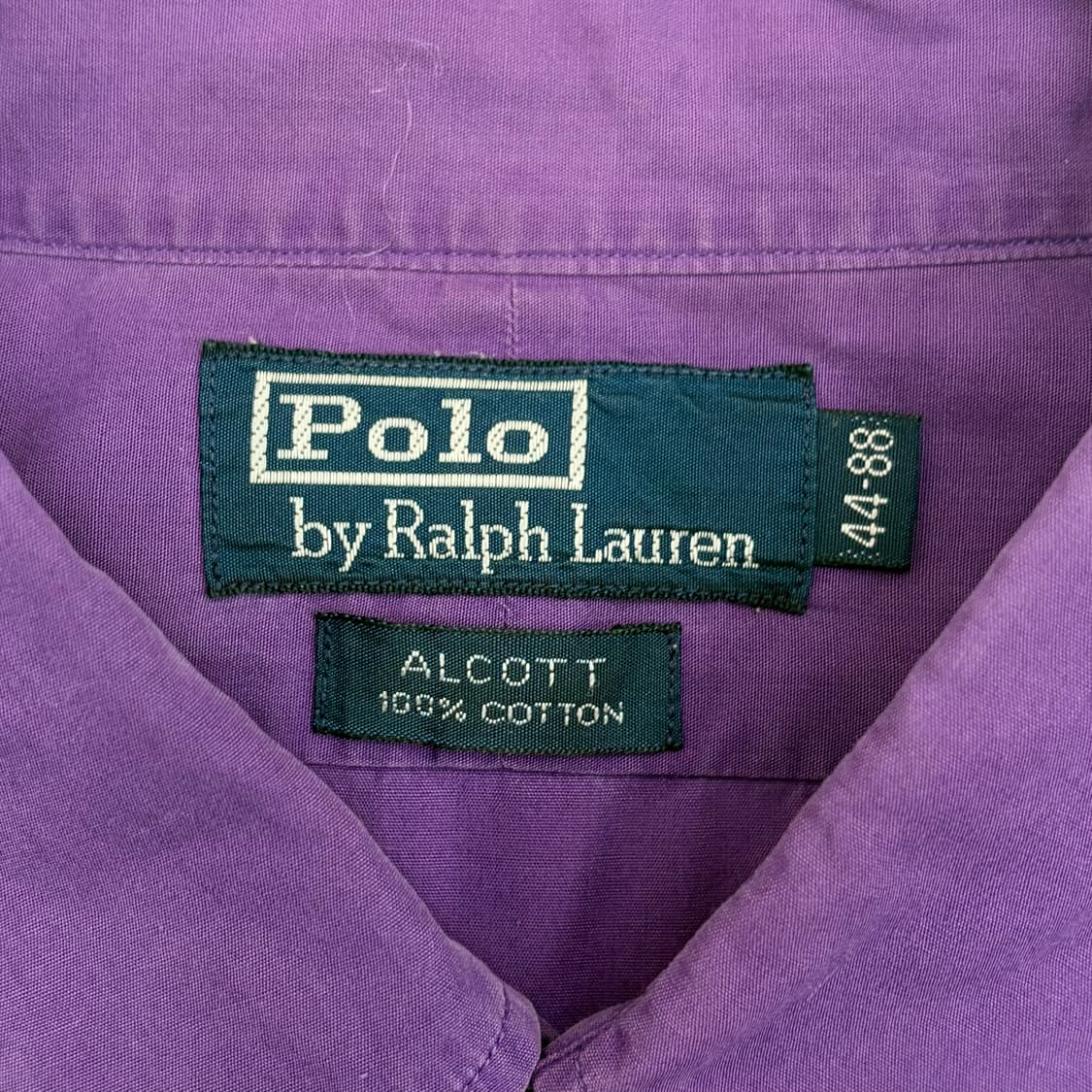 폴로 랄프로렌 퍼플 셔츠 그린 로고 상품이미지4