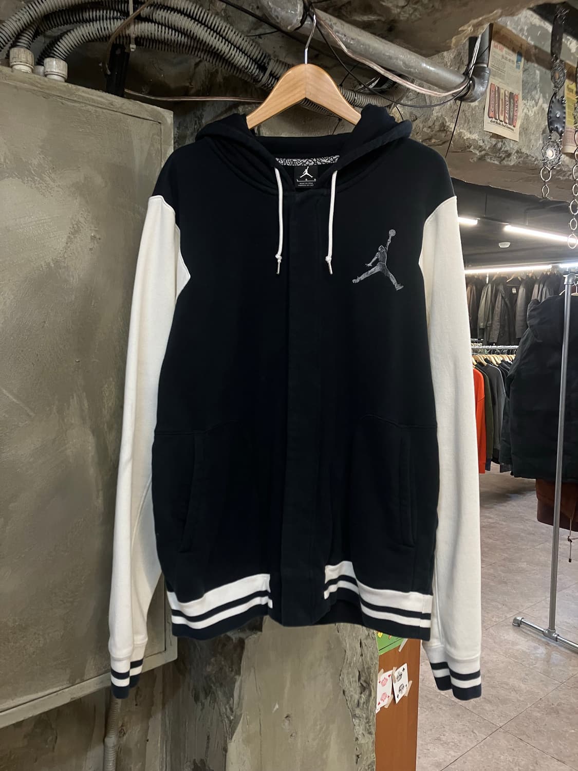 조던 더 바시티 후드 블랙 L  #csz2414 상품이미지1