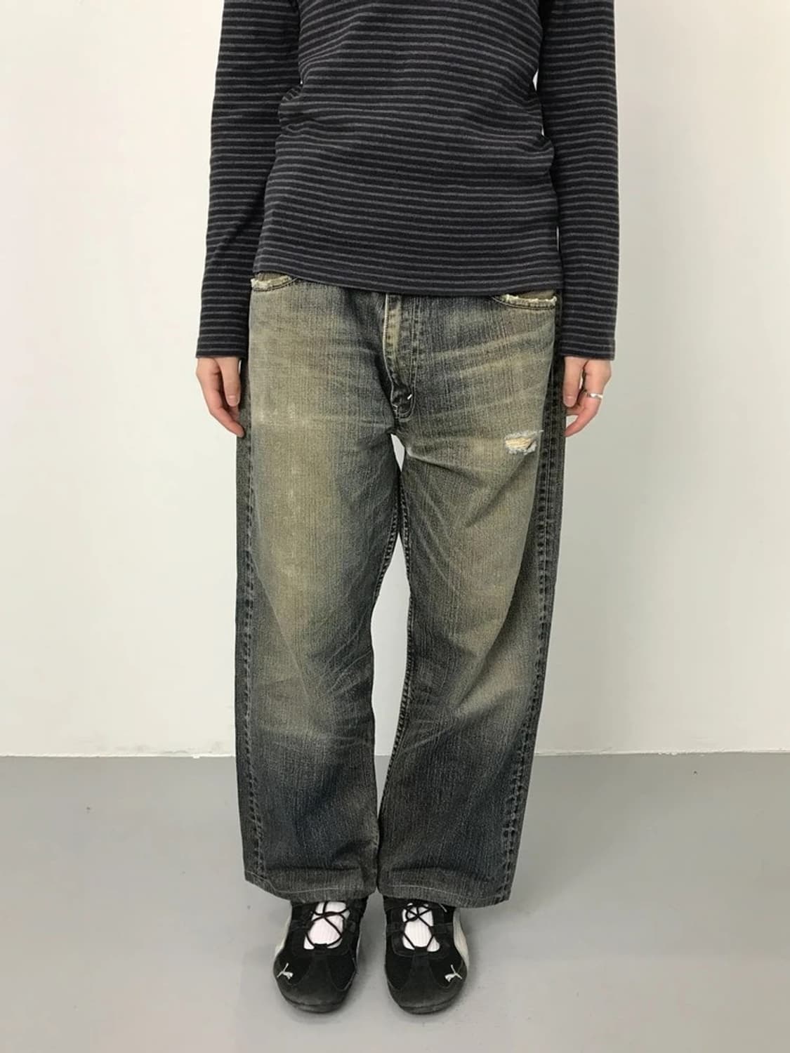 LEVI'S 503 Washed Denim Jeans 상품이미지3