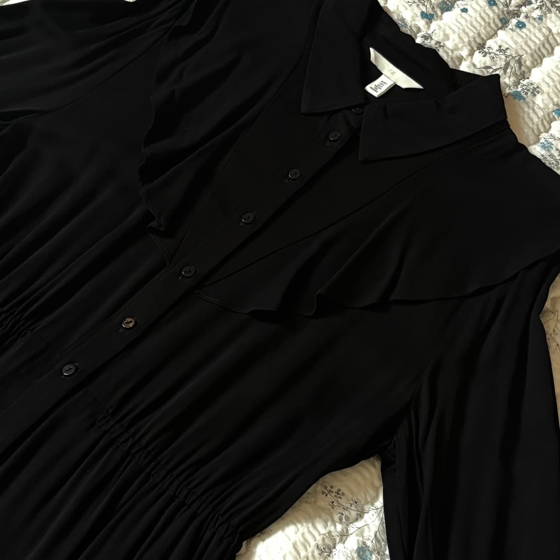 h&m 에이치앤엠 플라운스 디테일 셔츠 드레스 (새상품) 상품이미지4