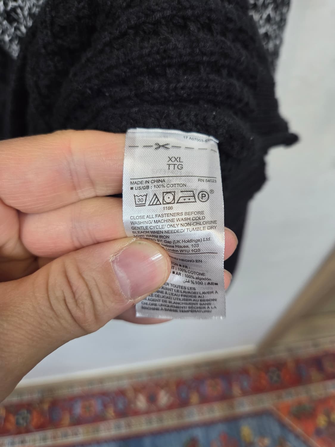 갭 gap 숄카라 니트 xxl xxxl 상품이미지4