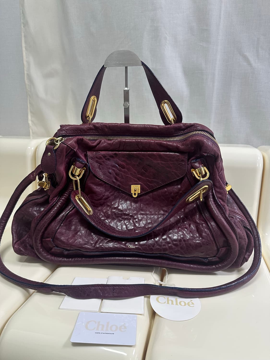 [A 정품] 끌로에 파라티백 퍼플 버건디 상품이미지1