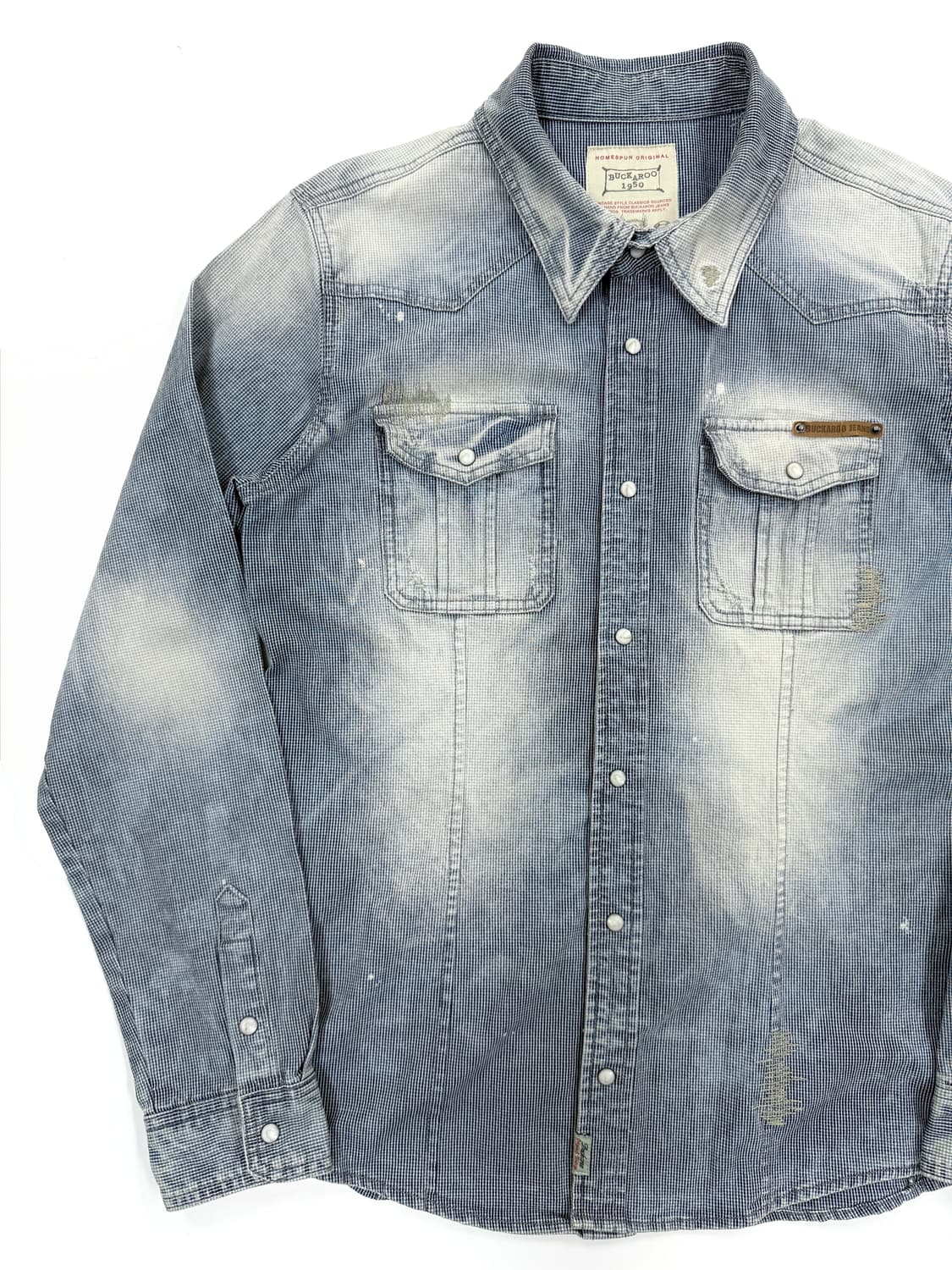 BUCKAROO 빈티지 워싱 웨스턴 데님 셔츠 상품이미지3