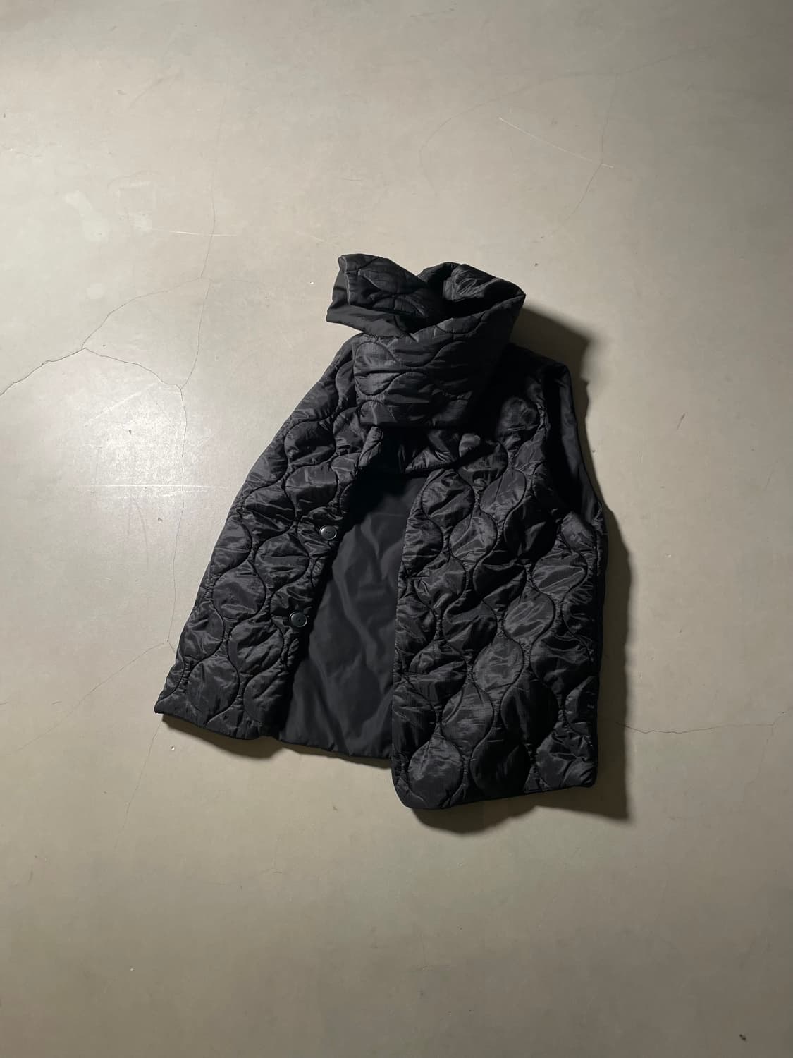 H•d Quilted Vest & Scarf Set 상품이미지1