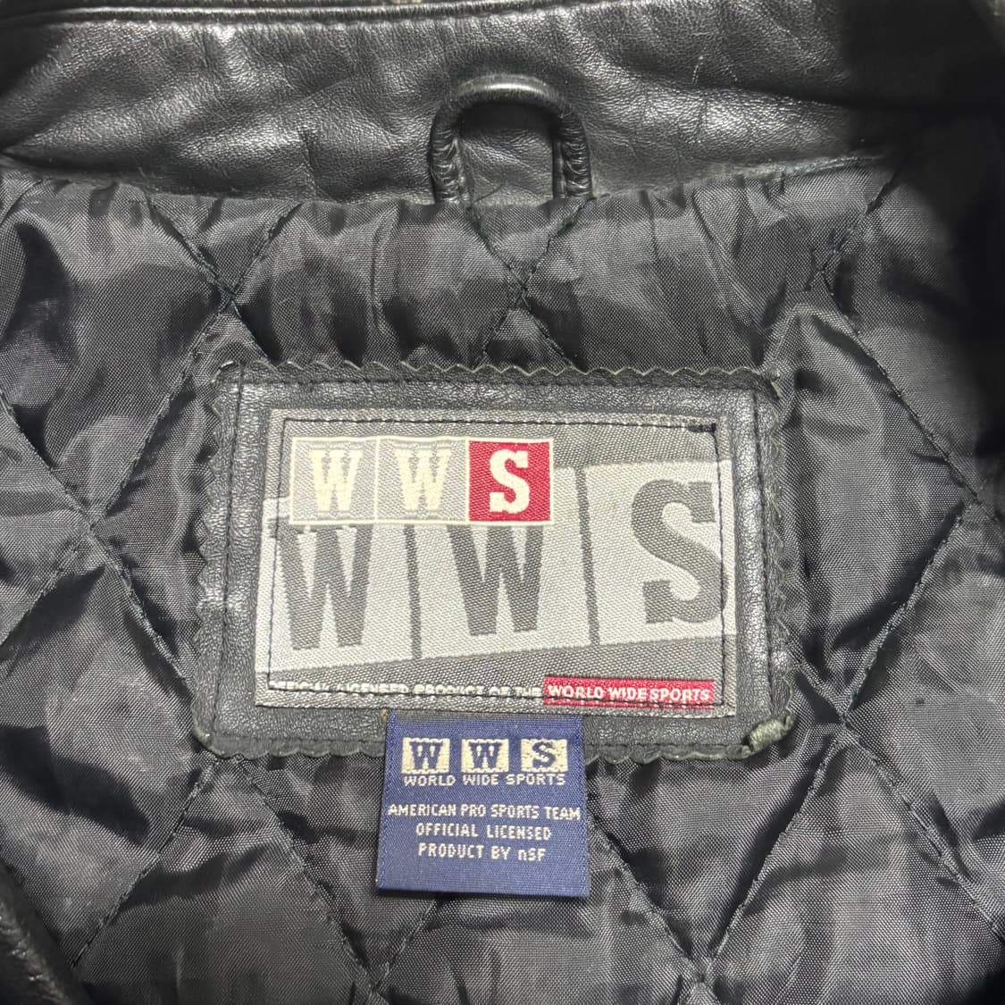 L WWS 세인트루이스 카우 레더 봄버 자켓 상품이미지4