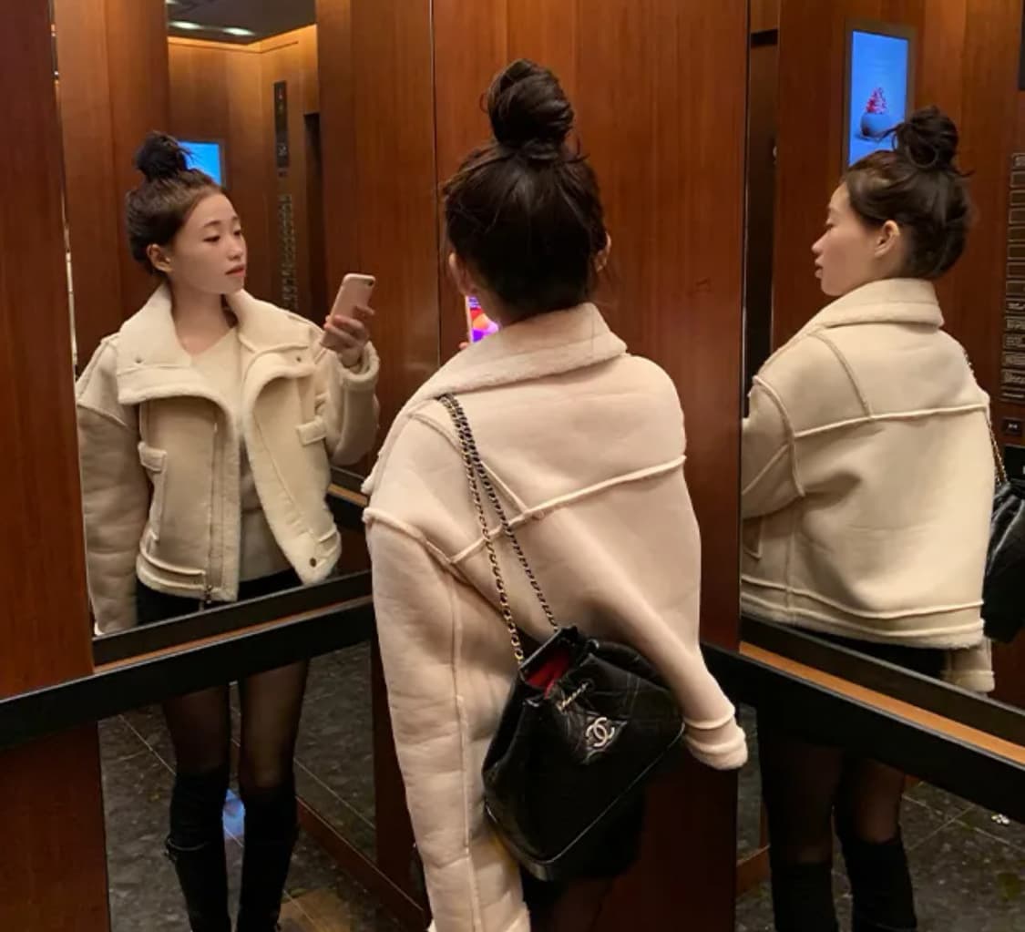 양털 스웨이드 무스탕 상품이미지1