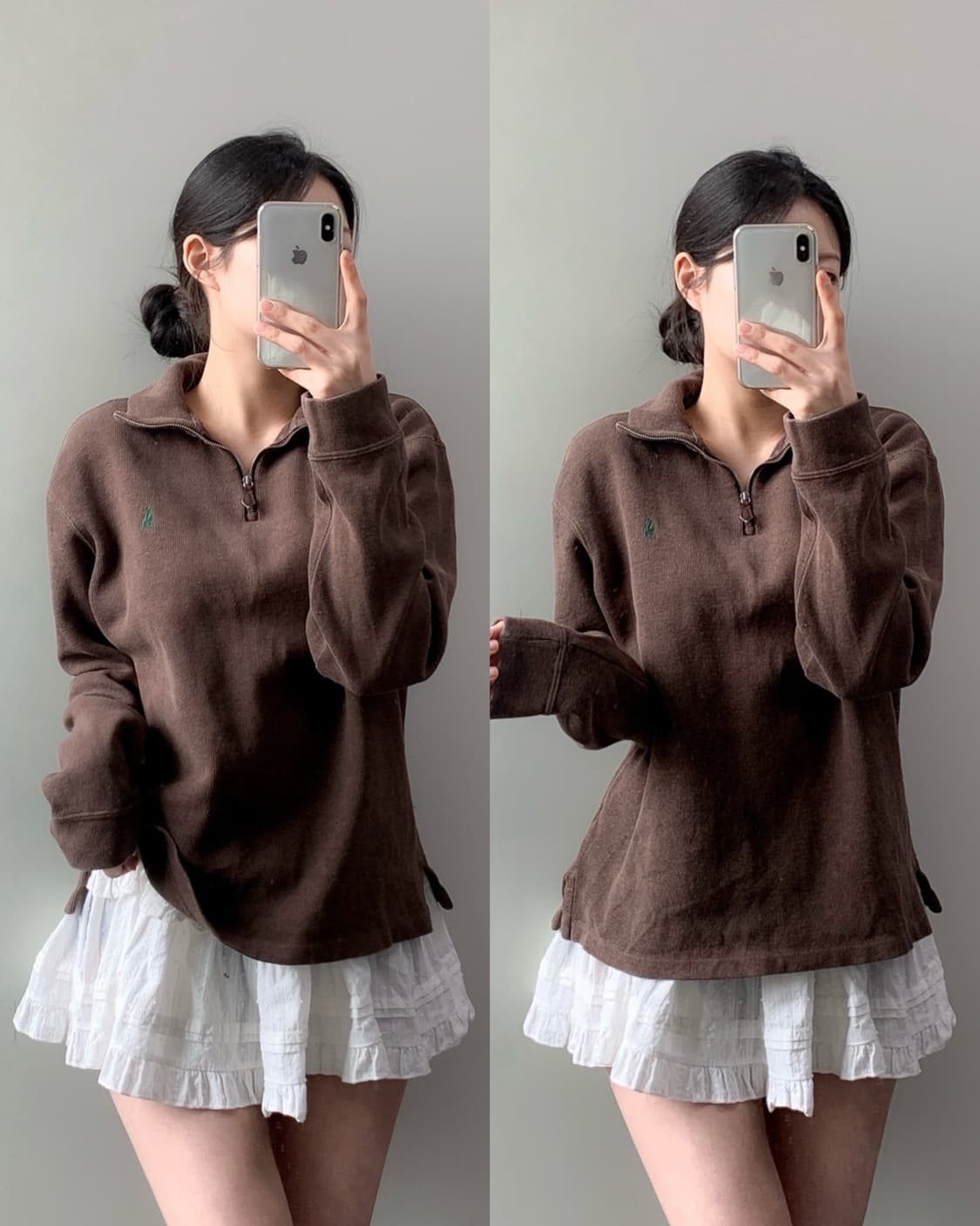 폴로 반집업 니트 상품이미지1