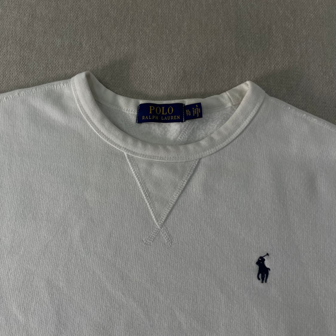 105 폴로랄프로렌 스몰포니 화이트 맨투맨 상품이미지2