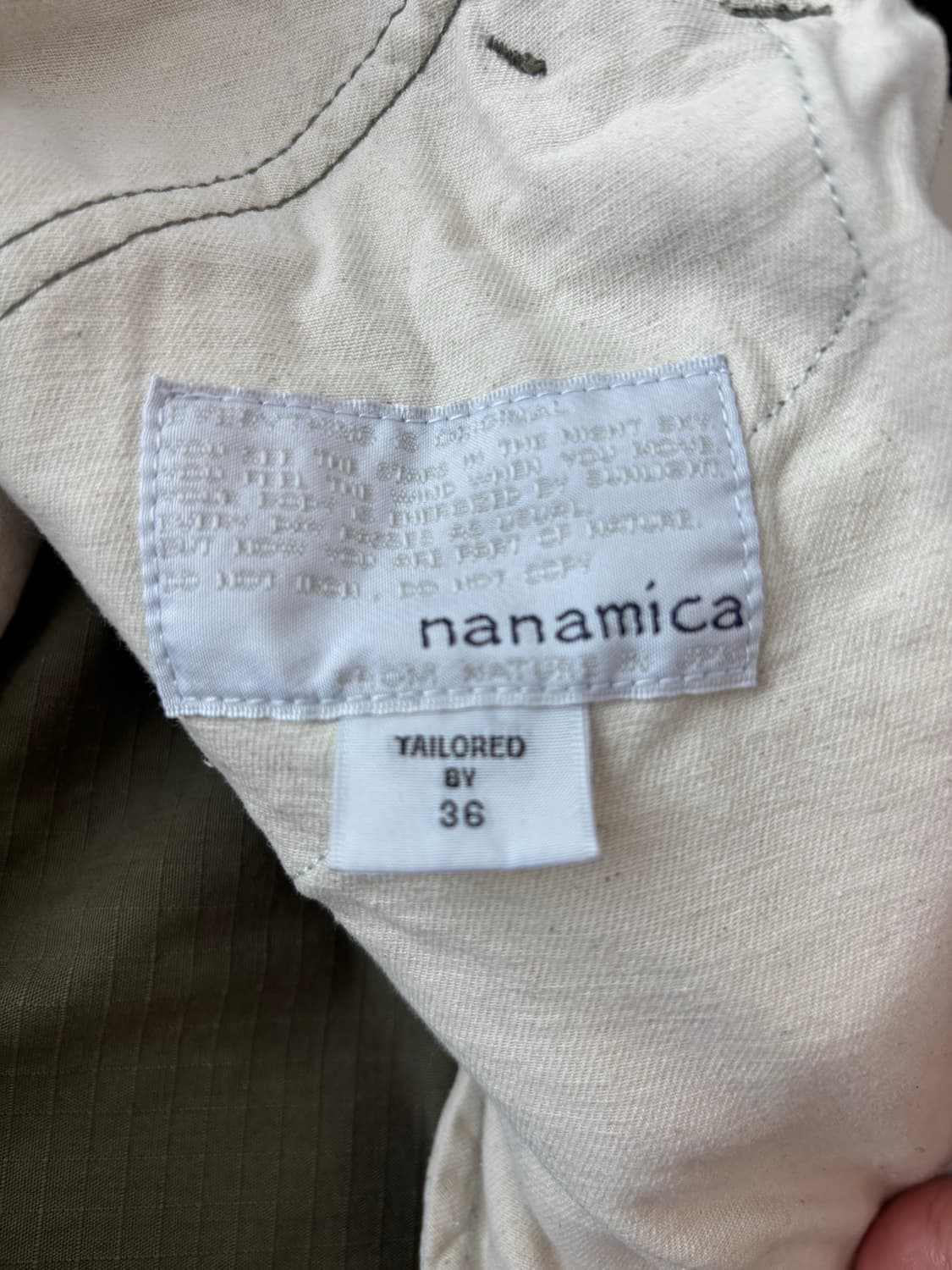 [36] 나나미카 카고 팬츠 카키/올리브 상품이미지3