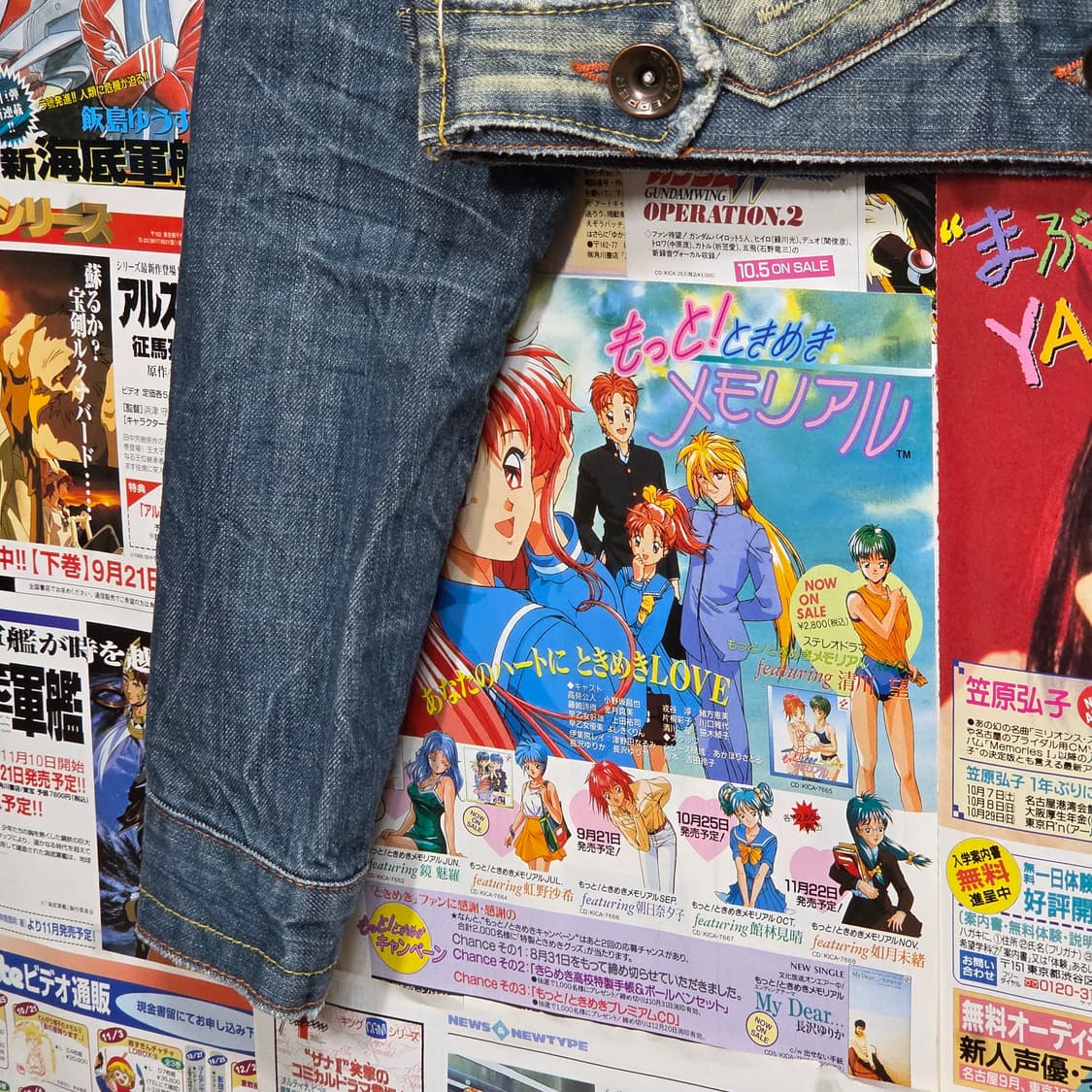 빈티지 자수 워싱 크롭 데님 자켓 상품이미지8