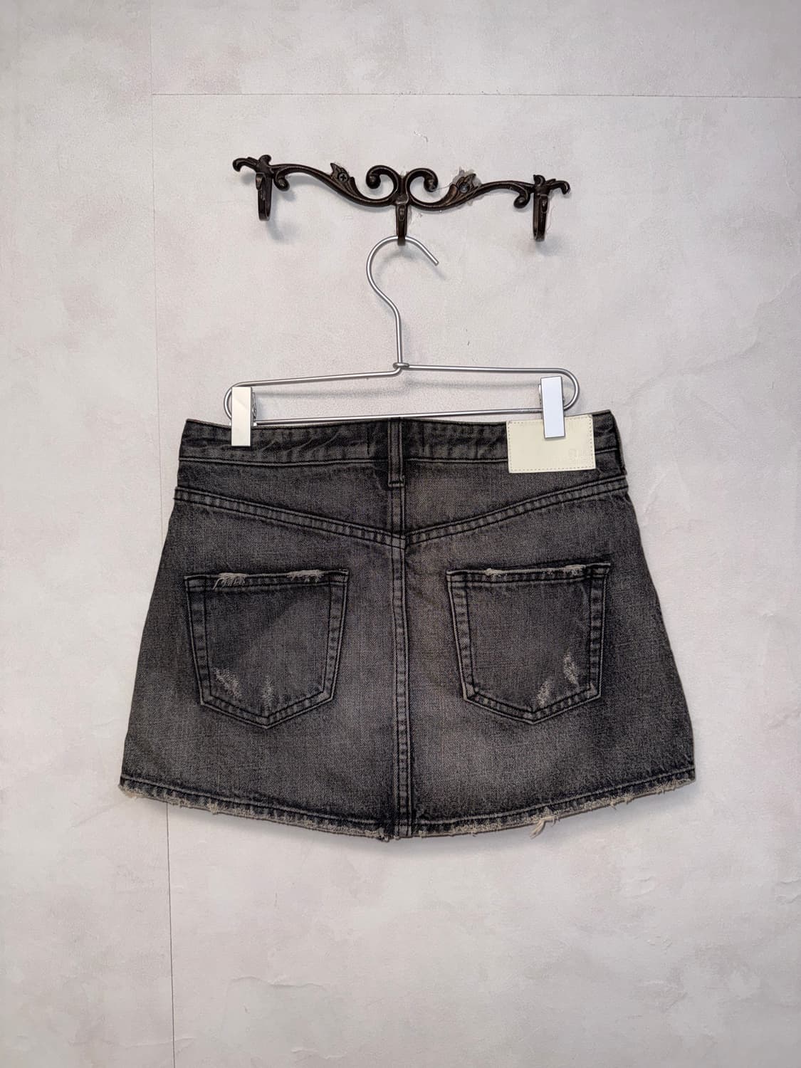 GYDA washing gray denim mini skirt 상품이미지3