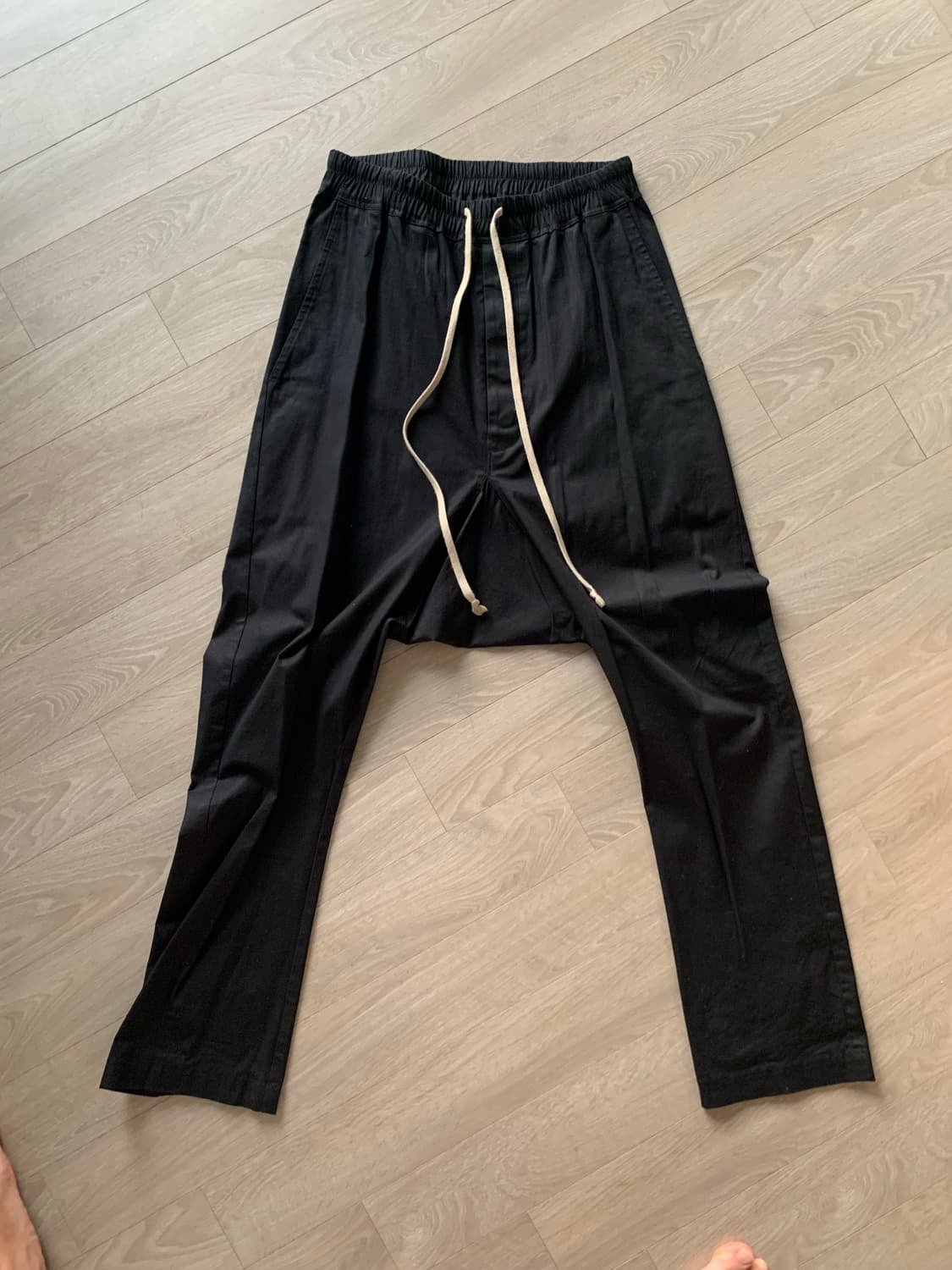 릭오웬스블랙 드로스트링 남성 바지 상품이미지1