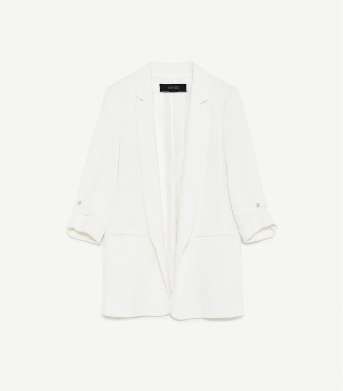 자라 롤업 슬리브 블레이저 자켓 (S) 상품이미지2