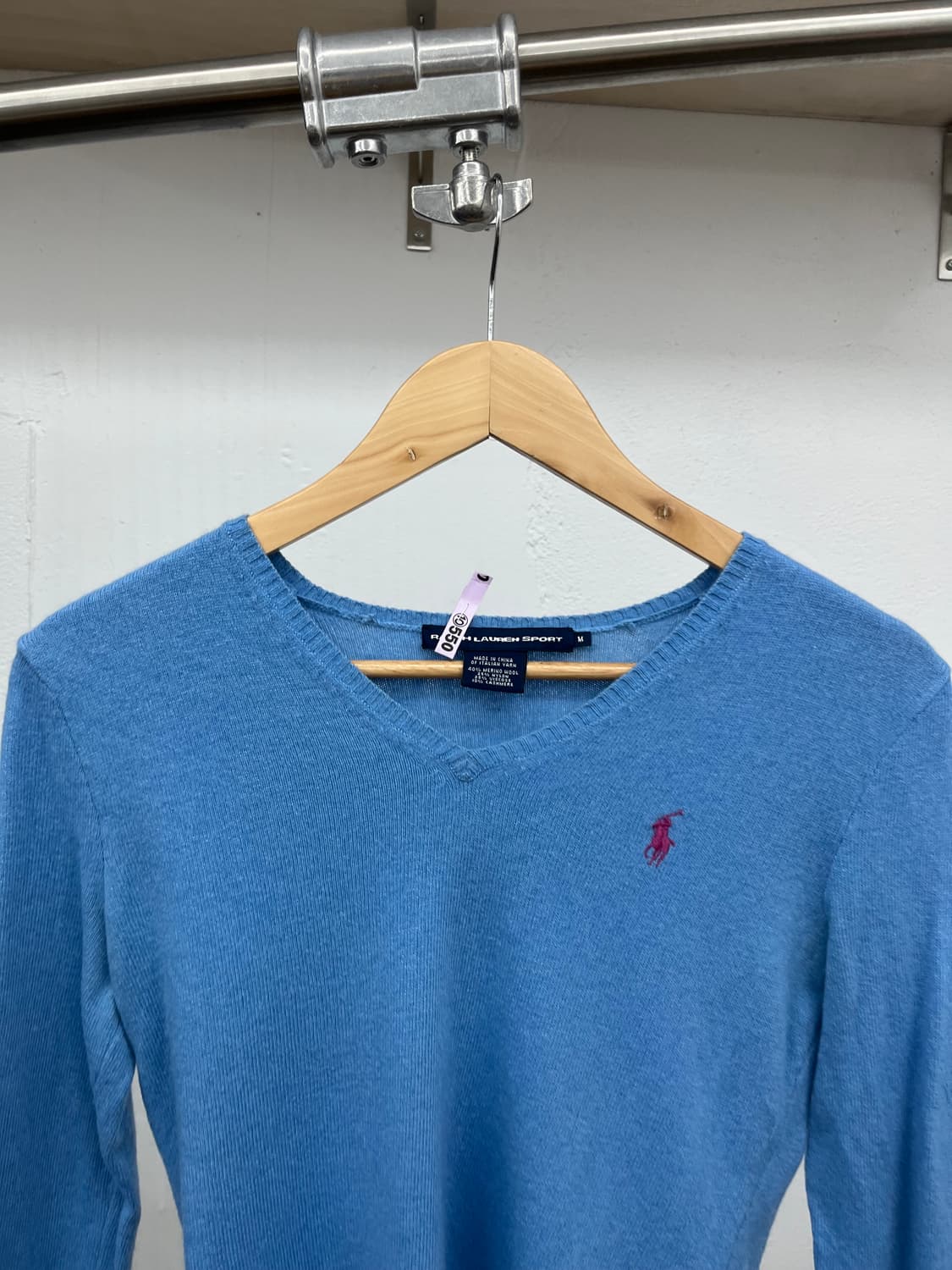 ~44.5) POLO  V-NECK MERINO WOOL KNIT 상품이미지2