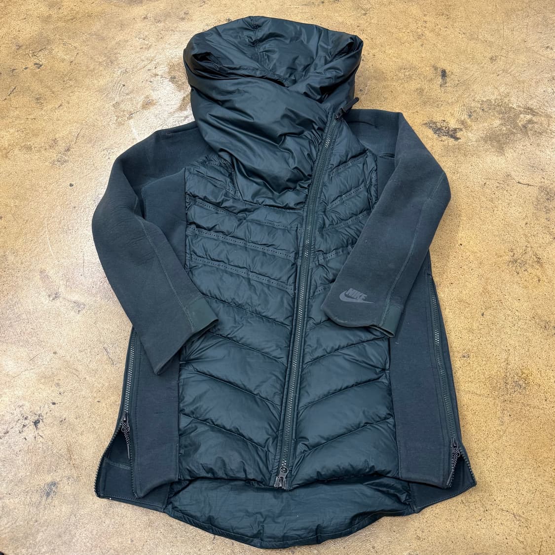 [정품/XS] 나이키 패딩 후드집업 그린 b18 상품이미지2