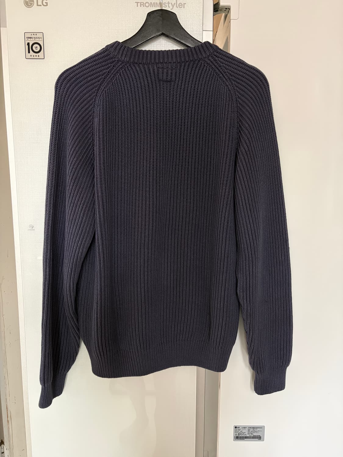 새상품) 노아 셰이커 스웨터 플럼 S 상품이미지3