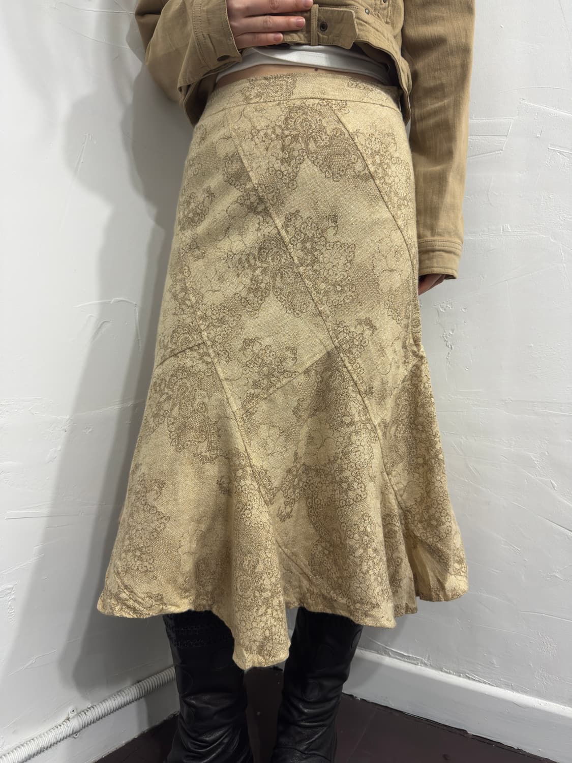 lesural oriental design skirt 상품이미지1