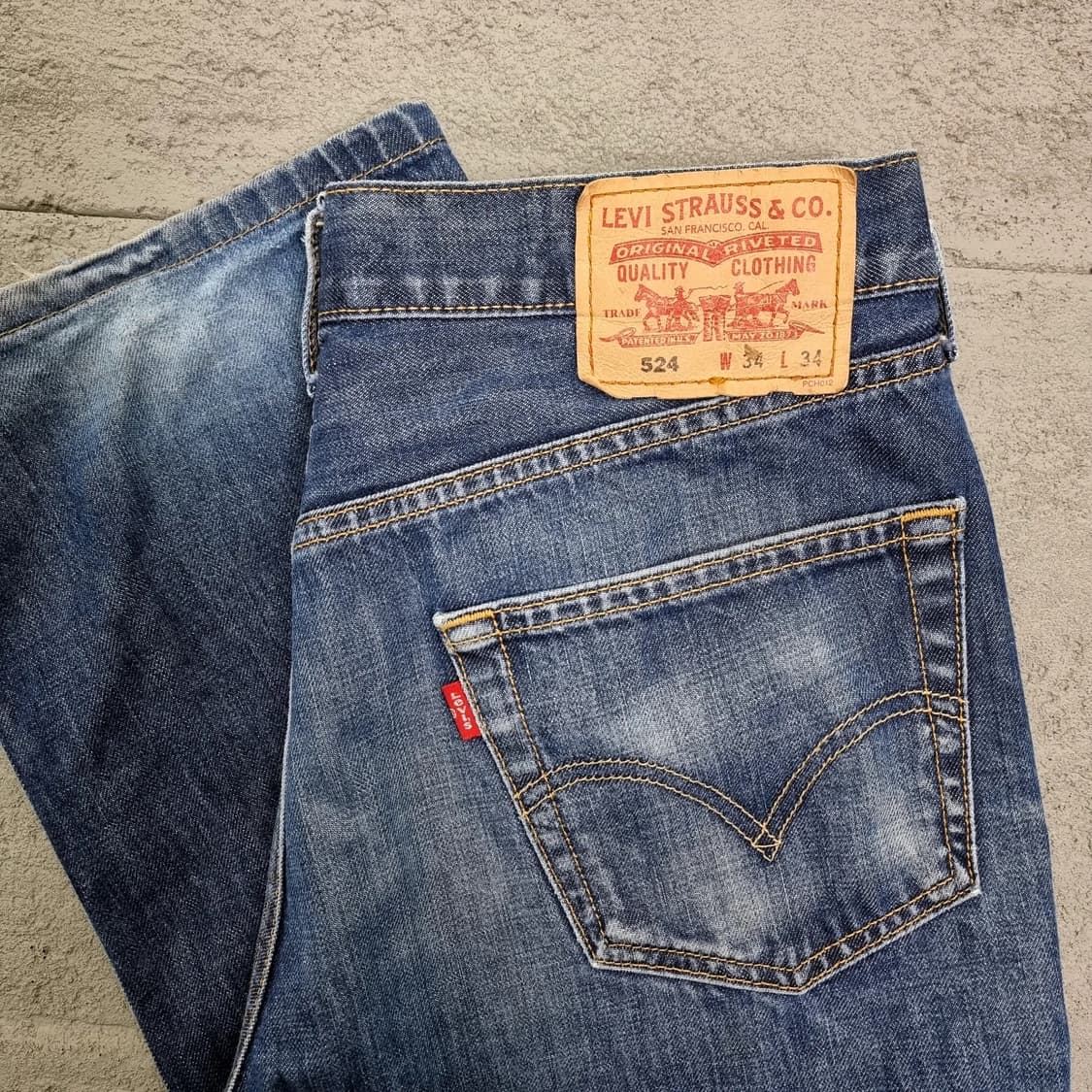[34] 00's 리바이스 524 스트레이트 데님팬츠
 상품이미지4