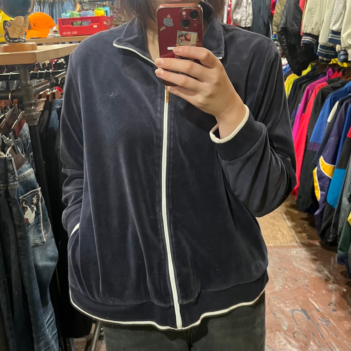 [HI] 빈티지 집업 네이비 상품이미지1