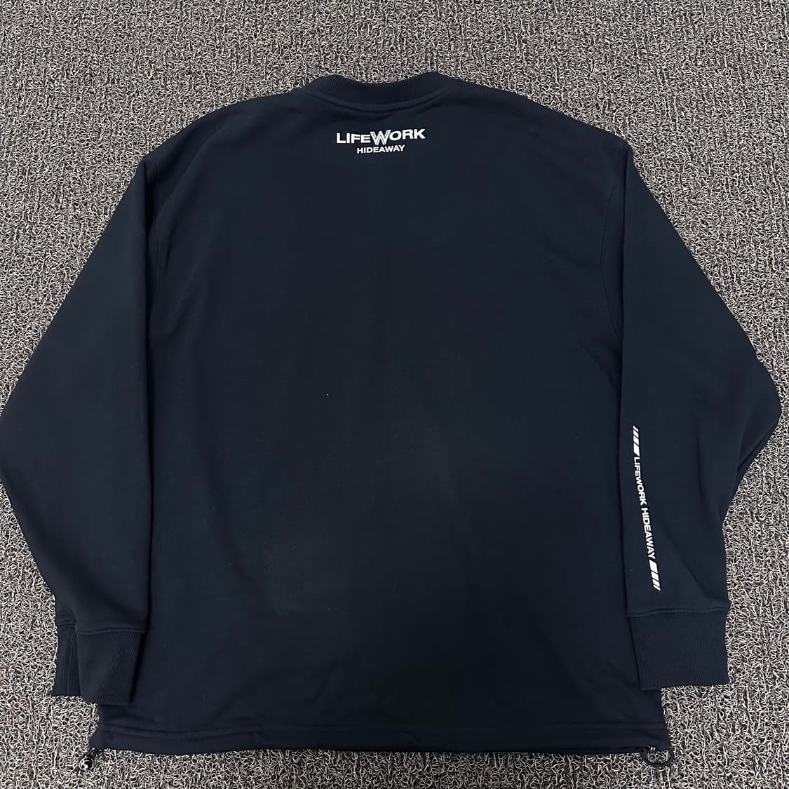 라이프워크 맨투맨 블랙 M 상품이미지5