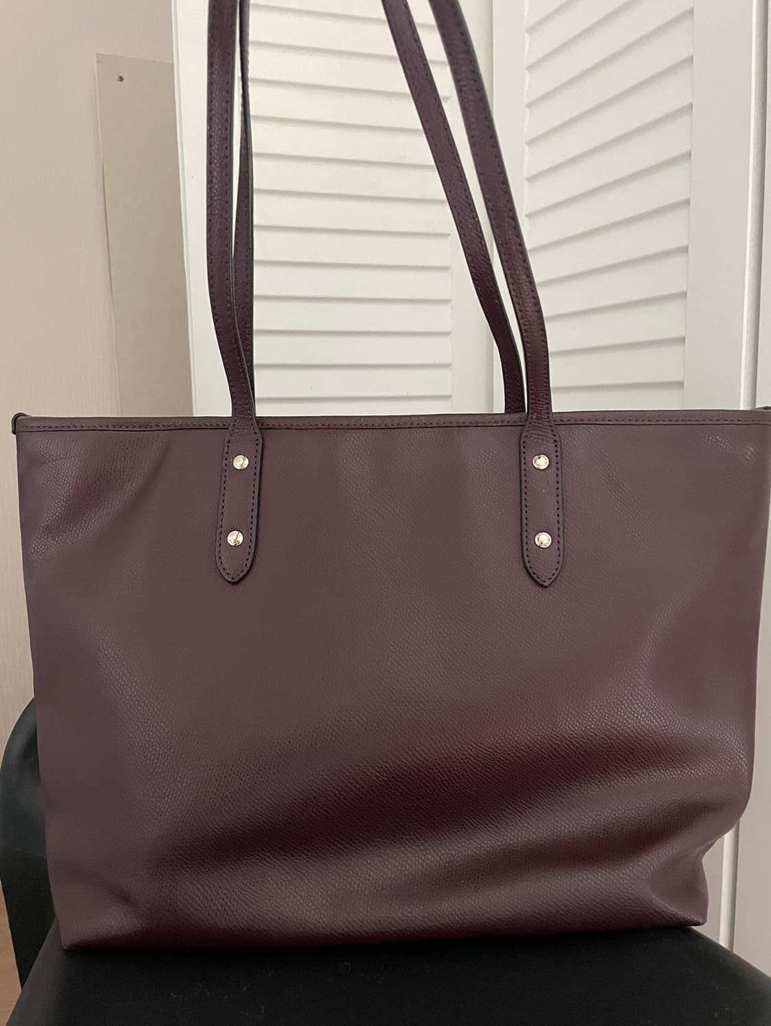 코치 자주색 쇼퍼백 상품이미지2