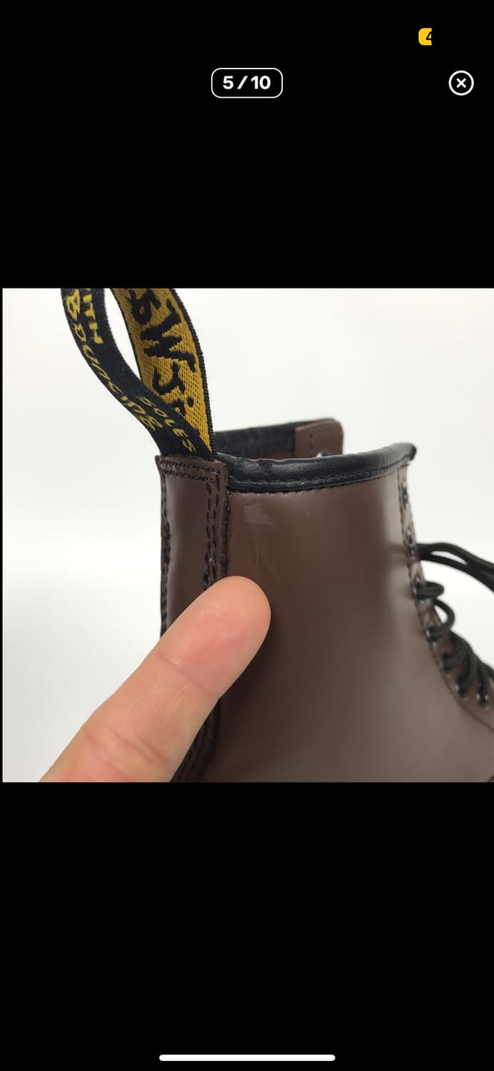 닥터마틴 8홀 브라운 워커 부츠 여성 상품이미지5