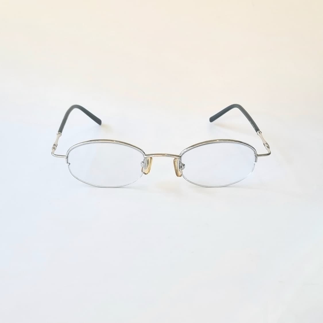 데드스탁 빈티지 오벌 반무테 안경테  492 상품이미지3
