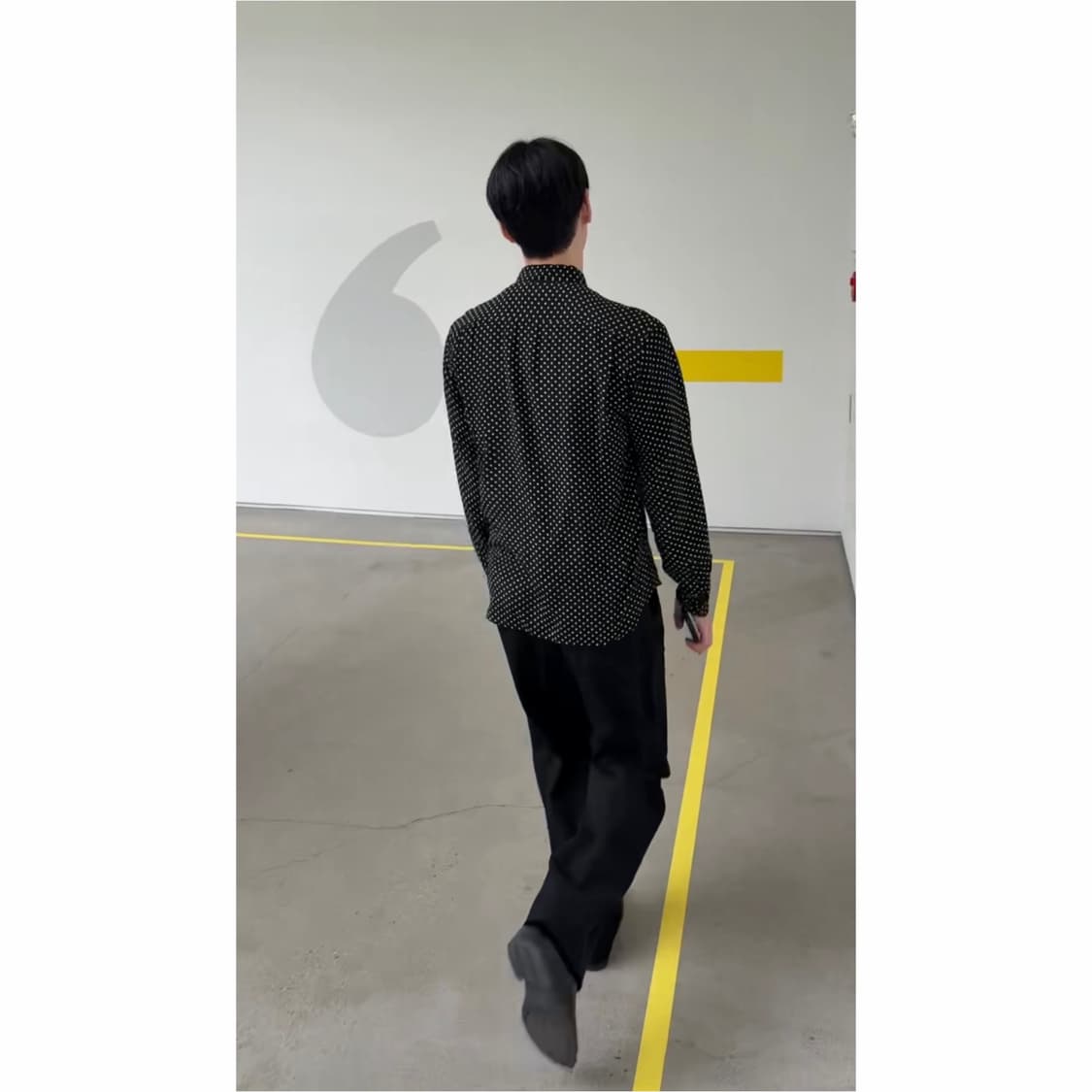 꼼데가르송 옴므 폴카도트 셔츠 상품이미지5