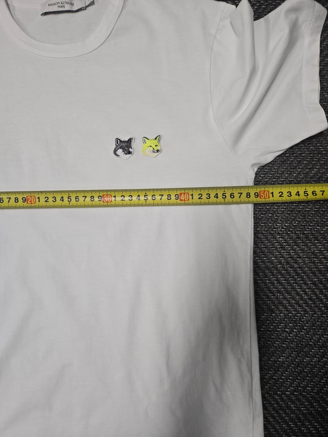 메종키츠네 공용 더블 폭스 반팔 티셔츠 S 상품이미지7