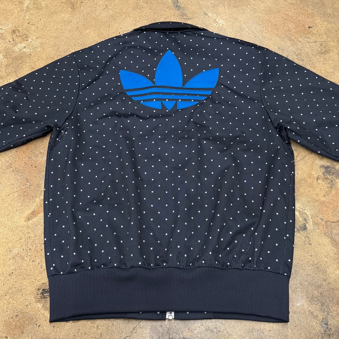 아디다스 블랙 도트 땡땡이 파이어버드 백로고 져지 트랙탑 100 상품이미지4