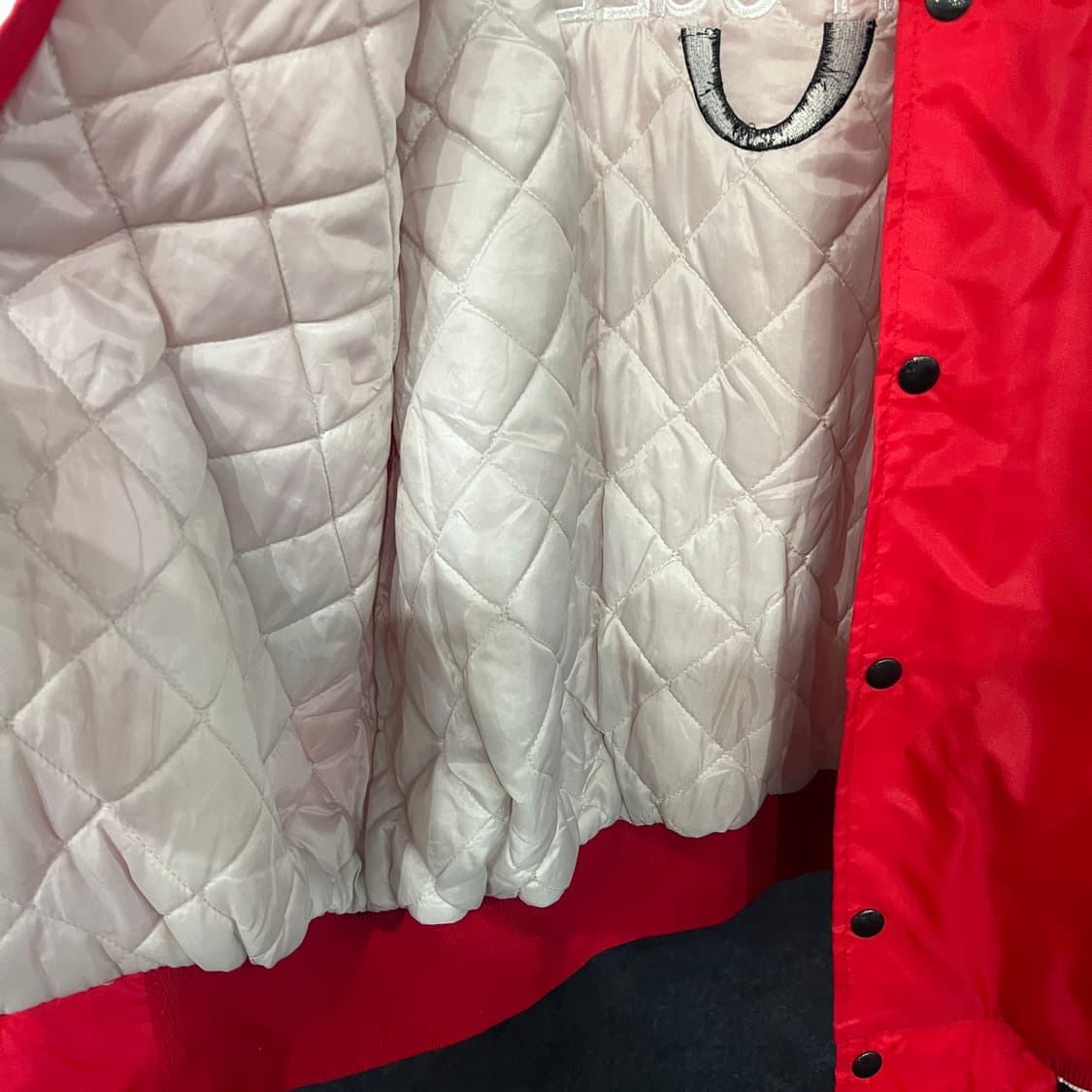 [XL] USA MADE 빈티지 새틴 바시티자켓 15629 상품이미지5