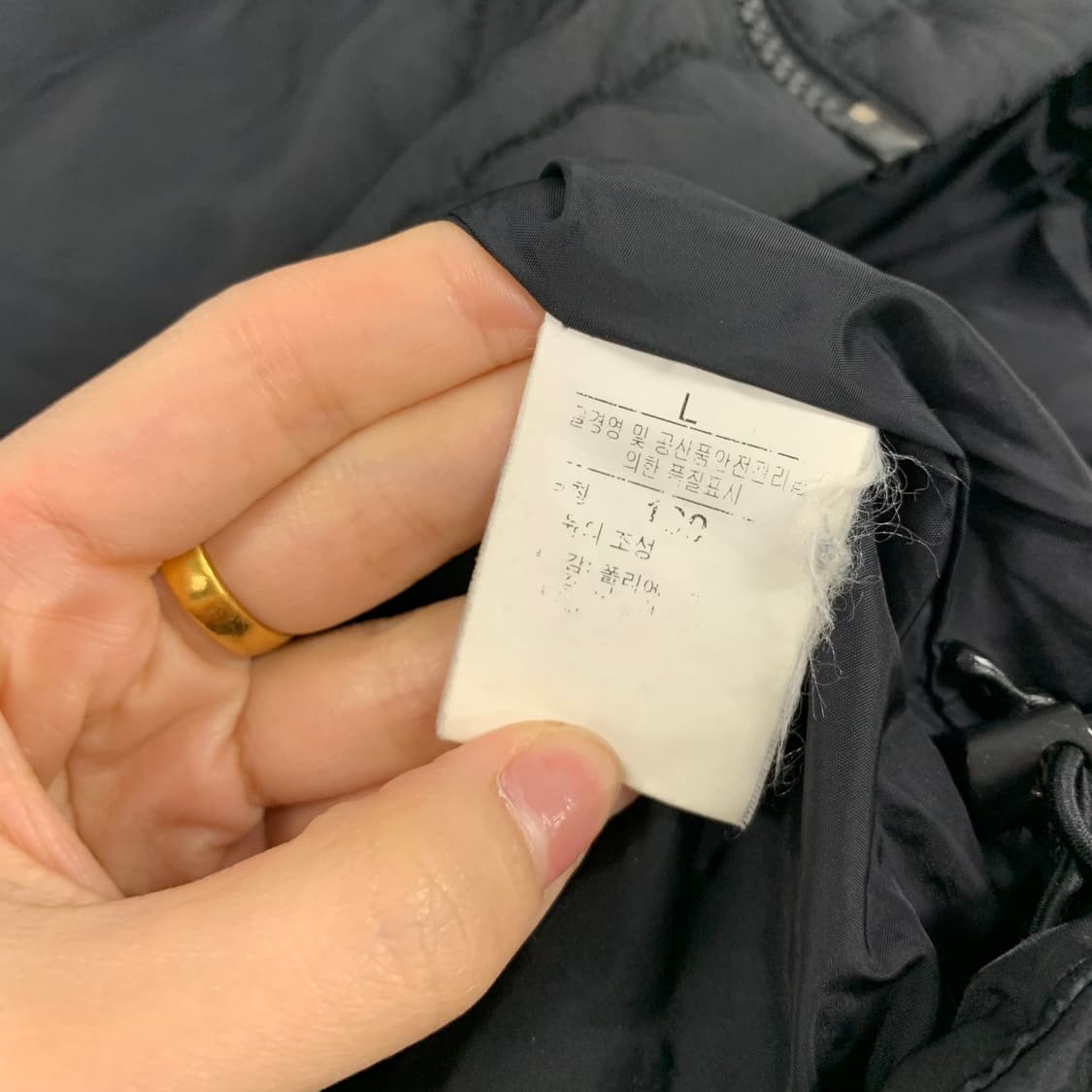 노스페이스 블랙 경량 패딩 자켓 상품이미지7