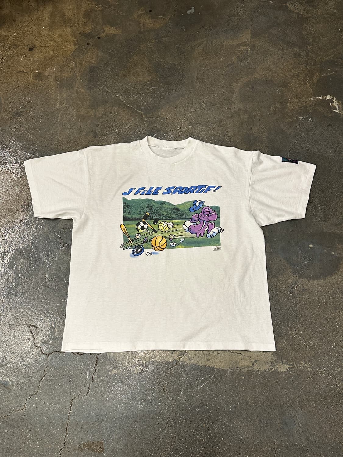 vintage printing T M 상품이미지1