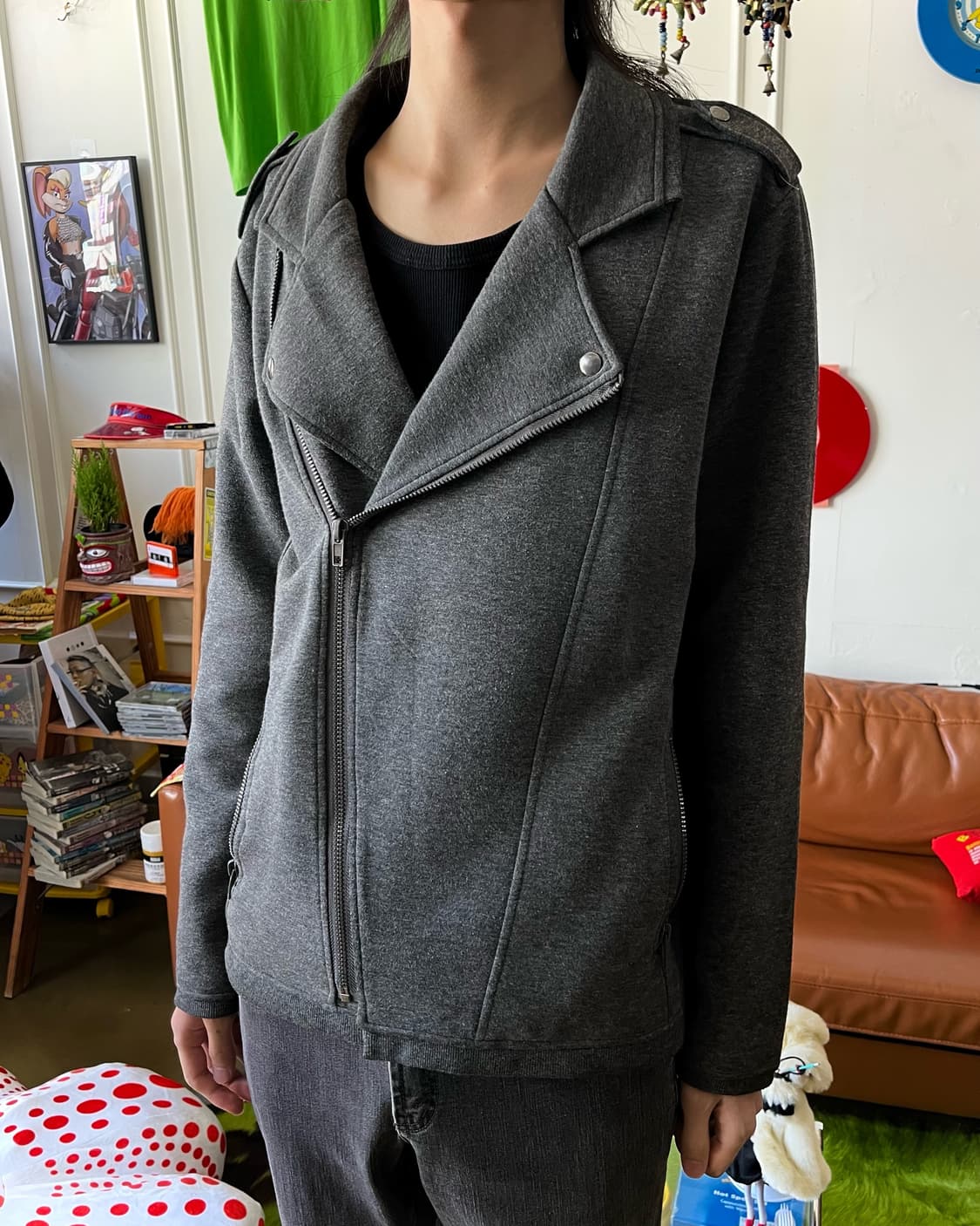 Imp Japan Gothic Gray Sweat Rider Jacket 상품이미지2