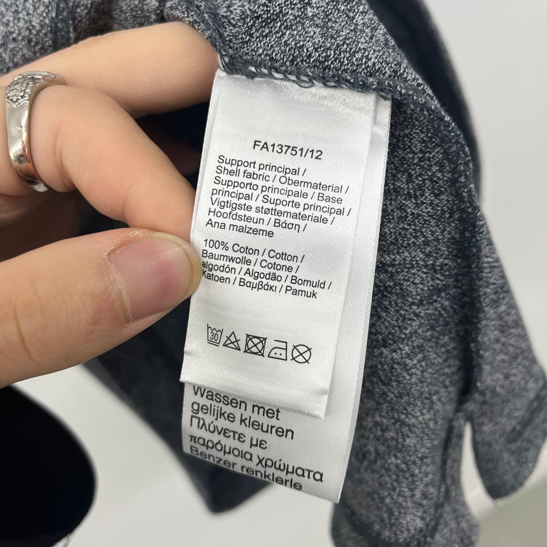 라코스테 슬림핏 차콜 그레이 반팔 폴로티 남성S 상품이미지7