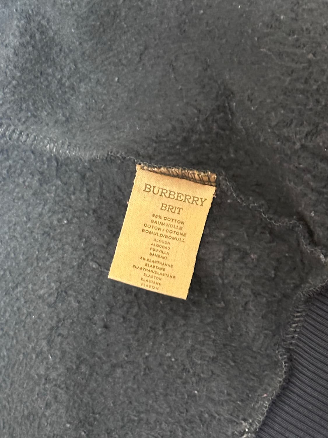 버버리 남색 후드집업 M사이즈 상품이미지4