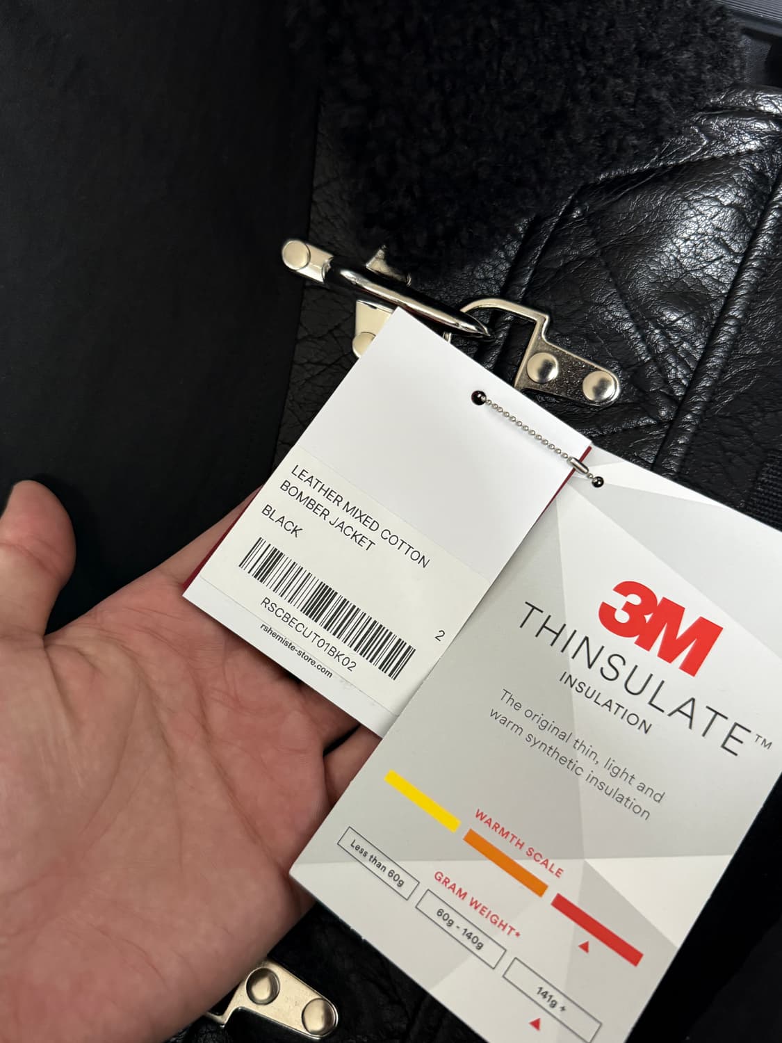 RSSC x 포그서비스 레더믹스 코튼 봄버 자켓 2 상품이미지9