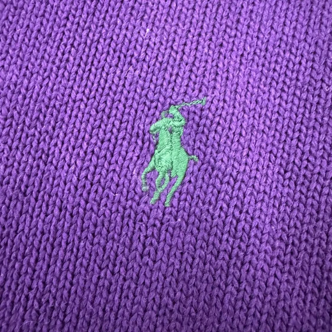 S(95) 폴로 랄프로렌 퍼플 반집업 니트  상품이미지3