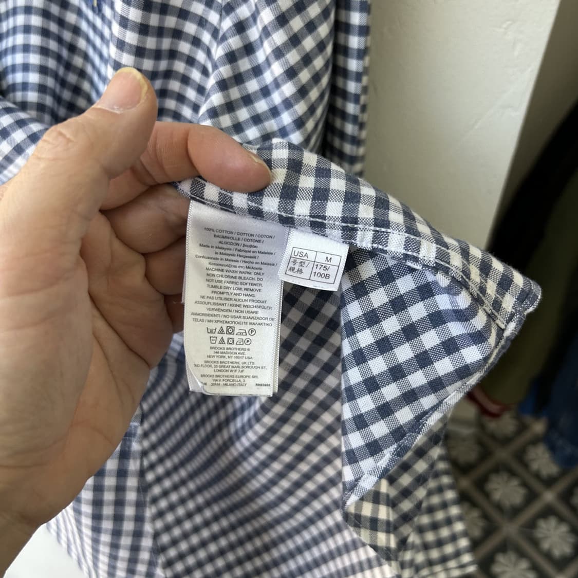 16622 - 브룩스 브라더스 체크 셔츠 상품이미지4
