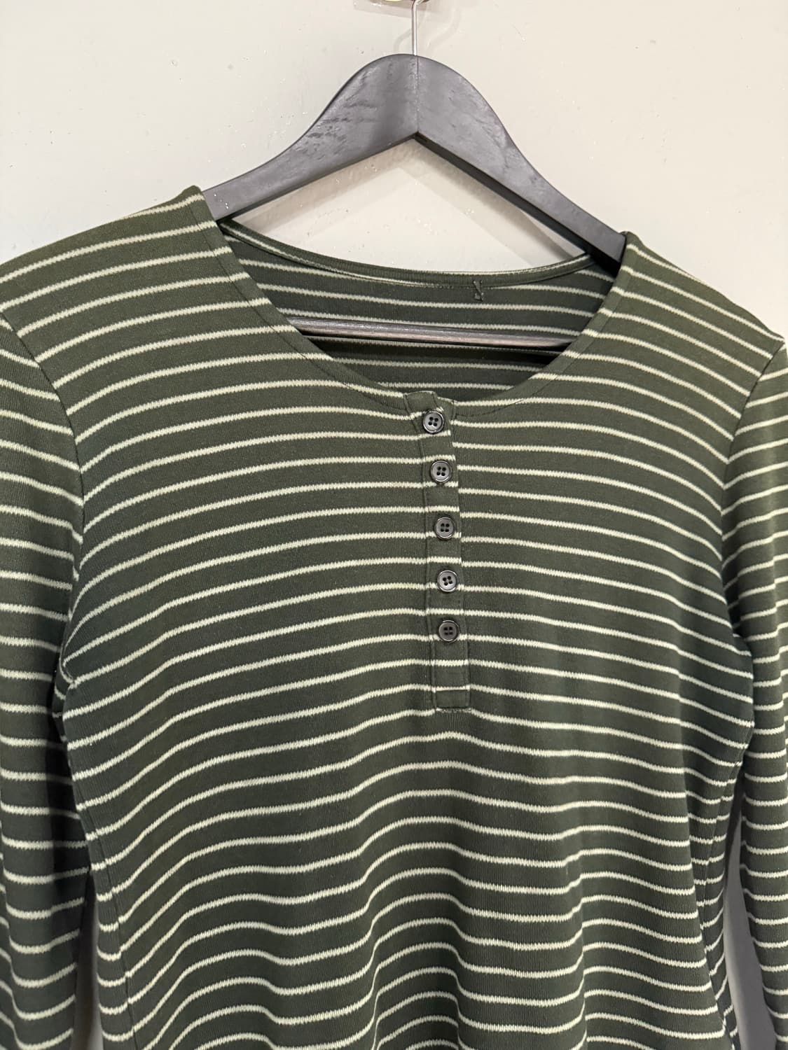 stripe pattern button-up long sleeve 상품이미지5