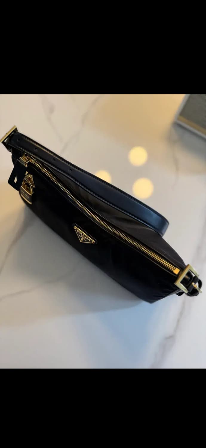 프라다 리나일론 숄더백 1BC232 블랙 상품이미지4