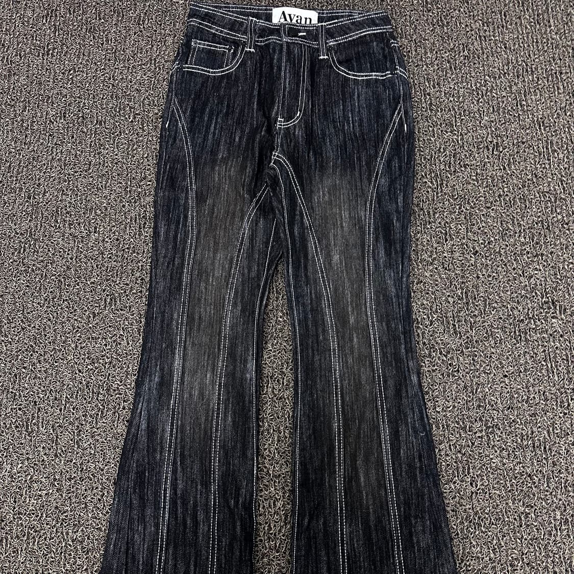 어반드레스 여성 워싱 데님 부츠컷 흑청바지 S 상품이미지3