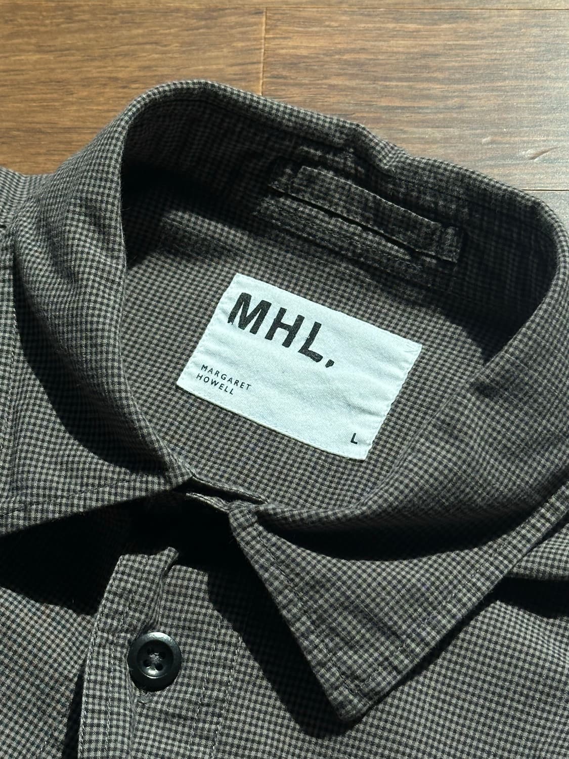[L] MHL 오가닉 코튼 깅엄 셔츠  상품이미지7
