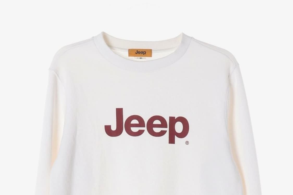 Jeep 화이트 클래식 로고 맨투맨 L 상품이미지3